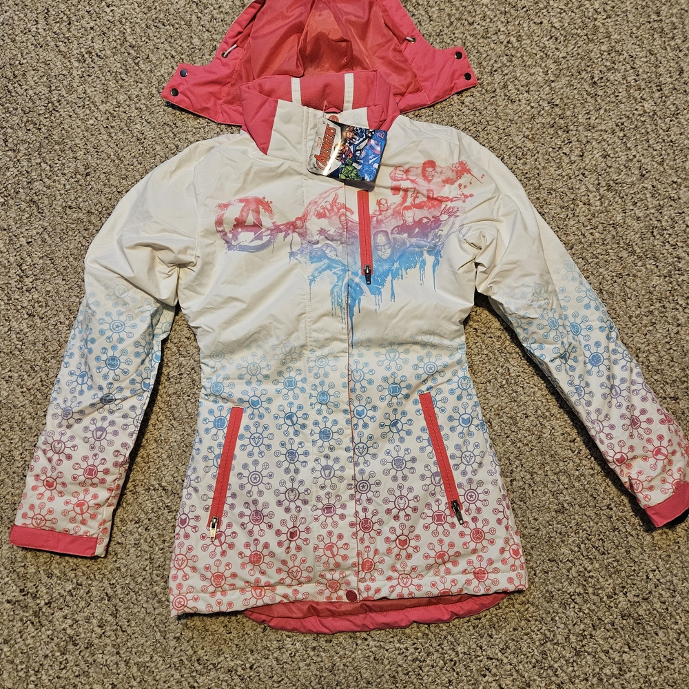 Women's or Teen's Avengers Ski Jacket with Pink Accents